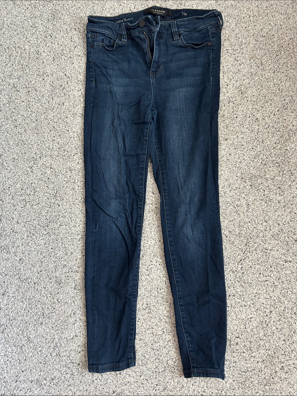 Liverpool Dark Indigo Skinny Jeans - Women's